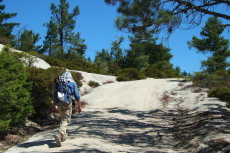 We approach the true summit of Chalk Mountain.