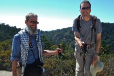Frank and Bill at the junction of Westridge Trail with Clark Connection.
