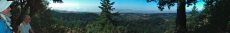 Frank and David enjoy the view from the upper vista point.