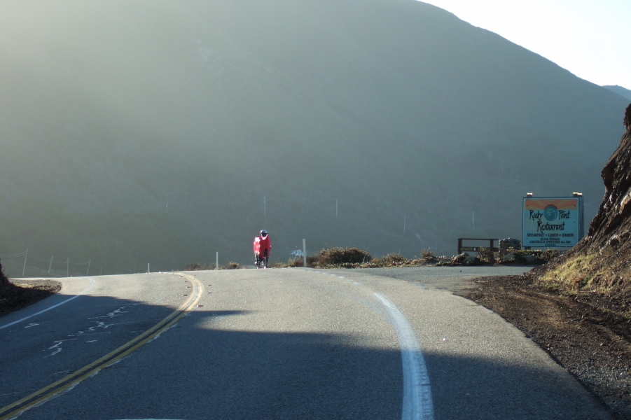 We feel the sun for the first time while passing Rocky Point.