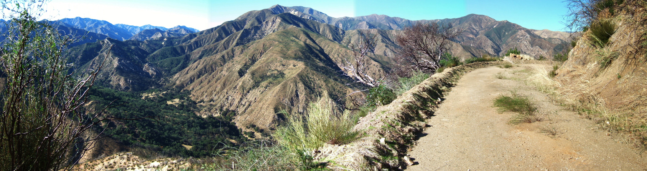 View northwest from Indians Rd.