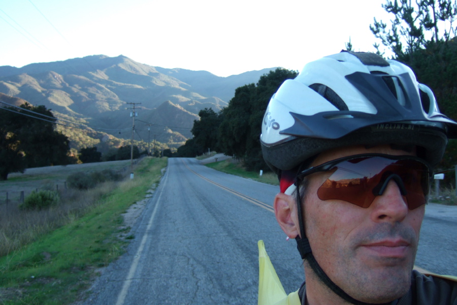 View back toward Indians Ridge from Arroyo Seco Rd.