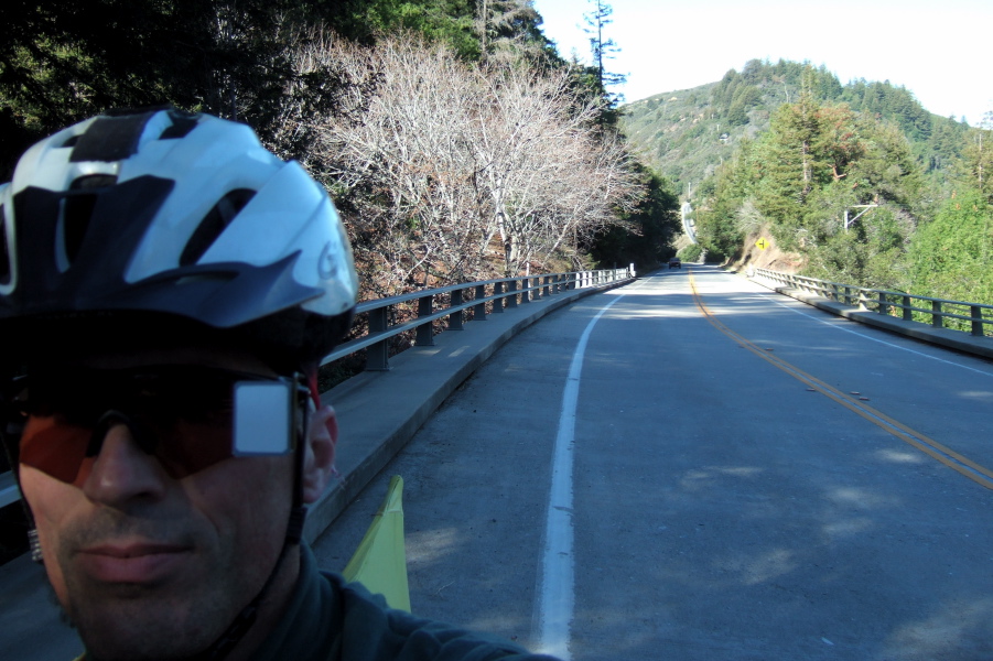 Crossing Pfeiffer Gulch.