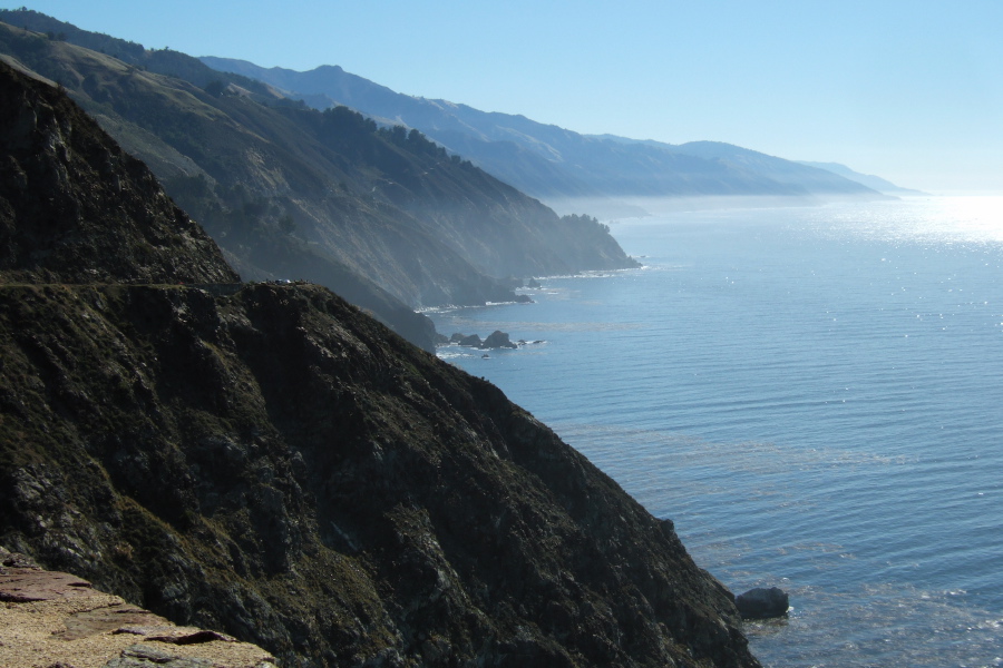 The rugged coastline near Partington Canyon.