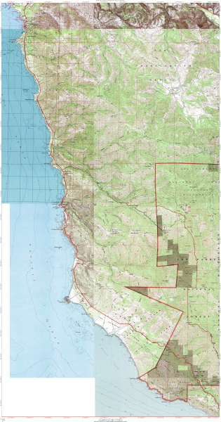 Carmel to Big Sur map.