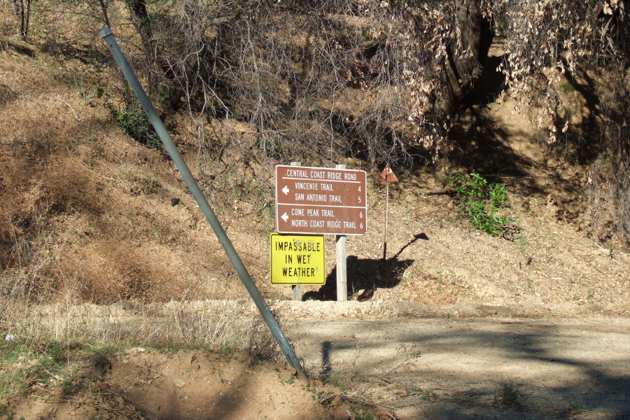 Junction with the Central Coast Ridge Rd.