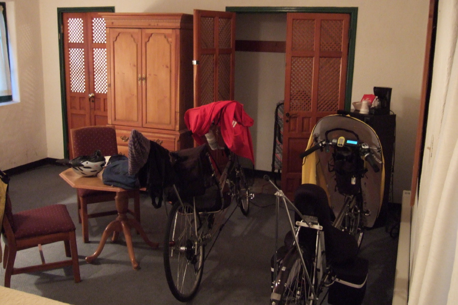 Our spacious room at The Hacienda.