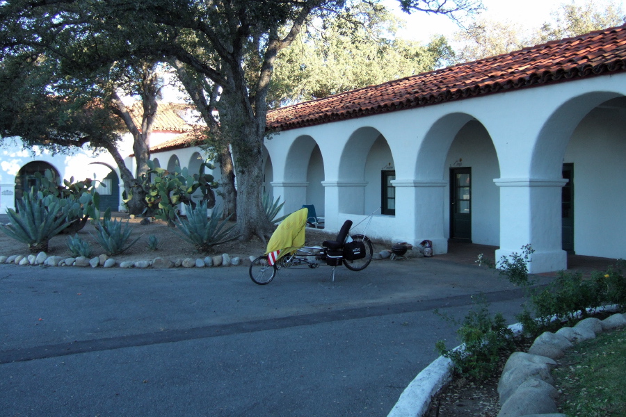 At the rear courtyard of The Hacienda.