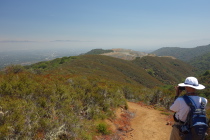 View looking down the Quarry Trail towards the quarry