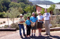 Start of hike at Hidden Villa.