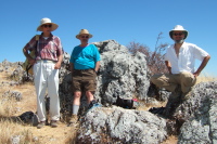 David, Ron Bobb, and Frank Paysen at the top of Black Mountain.