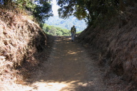 David arriving at the Windmill Meadow (1090ft)
