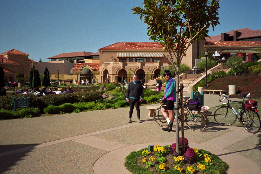 Chris and Jude at Blackhawk Plaza.
