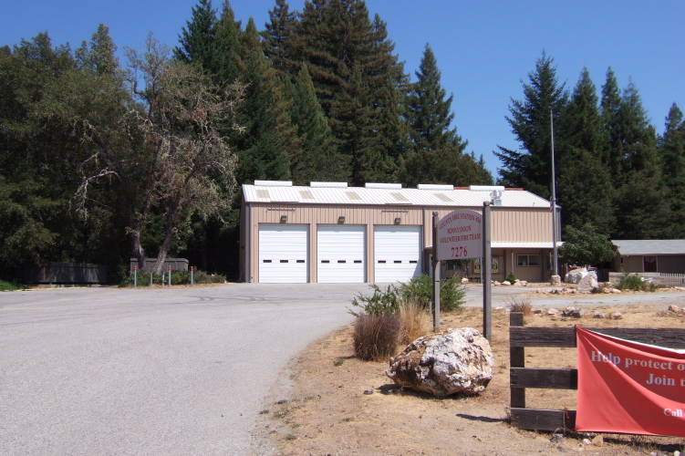 Bonny Doon Fire Station at Empire Grade and Felton-Empire Rd.