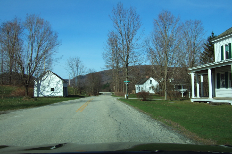 Approaching the turnoff to Brimstone Road on VT133 (Tinmouth Road)