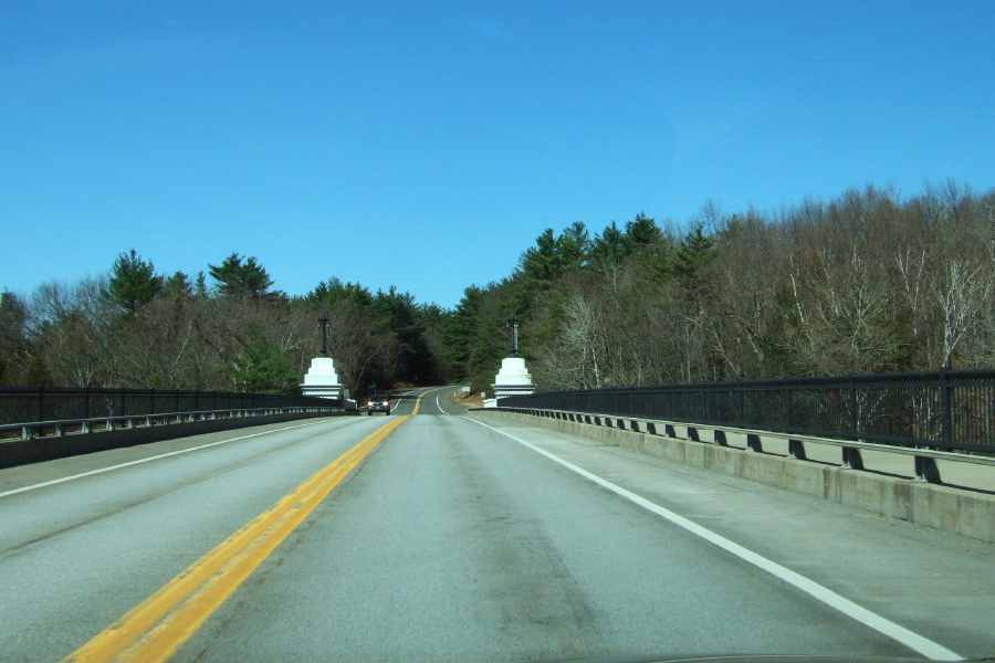 Crossing the Kings Bridge over the Connecticut River near Millers Falls