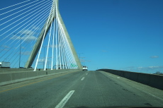 Crossing the Leonard P. Zakim Bunker Hill Memorial Bridge