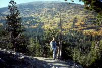 Bill on the trail down.
