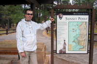 Bill at the Sunset Point trailhead.