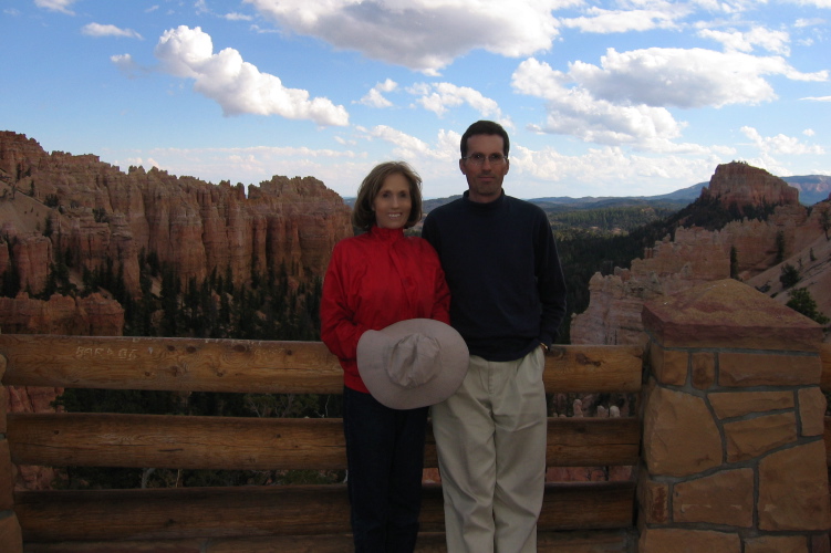 Kay and Bill at Swamp Canyon Overlook.