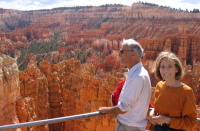 David and Kay at Sunset Point, Bryce Canyon.