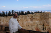 David contemplates the view from Yovimpa Point, Bryce Canyon.