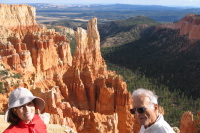 Kay and David at Paria View, Bryce Canyon.
