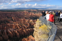 David and Kay (and a tour from France) at Bryce Point.