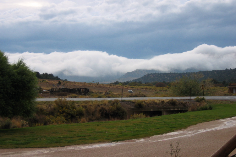 Rainclouds over Bryce Canyon.