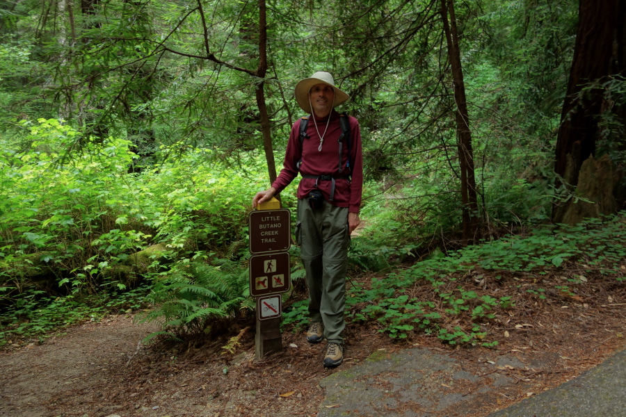 Bill at the start of the hike