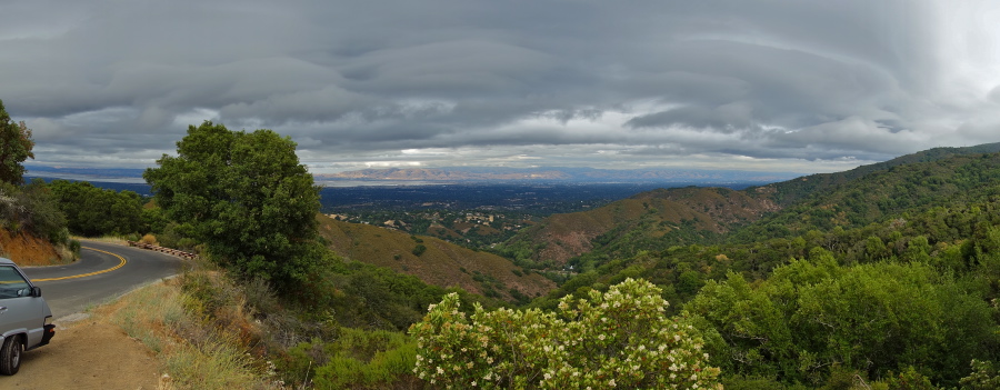 Clouds over the south bay, from Page Mill Road