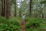 David at a trail junction