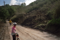 Slide on Old La Honda Rd. (west)