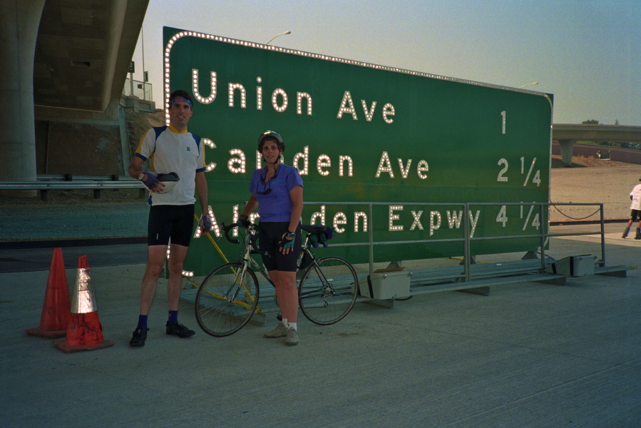 Bill and Hildy near the CA17 interchange.