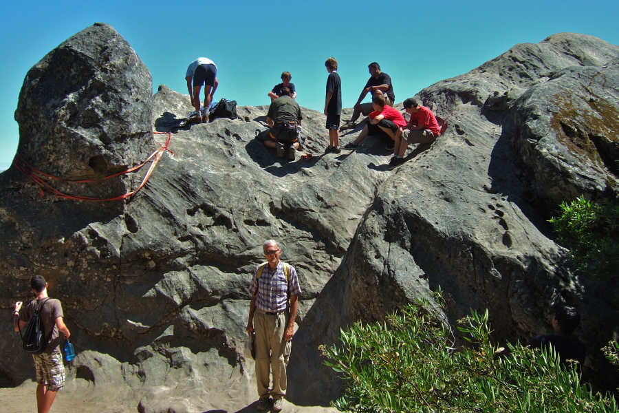 David in front of Goat Rock.