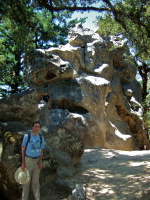 Bill in front of Castle Rock.