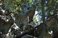 Climbers on the back side of Castle Rock (1)