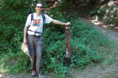 Bill at the Beekhuis Trail junction