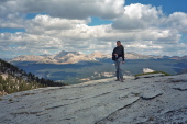 Bill on the slabs north of Echo Peaks.
