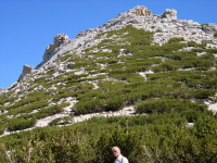 Looking back toward the summit of Echo Ridge (11168ft)