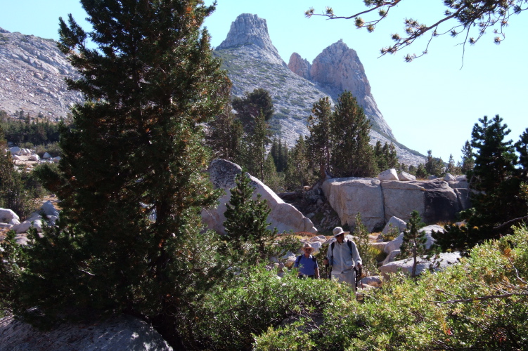 Ron and David make their way down to Budd Lake.