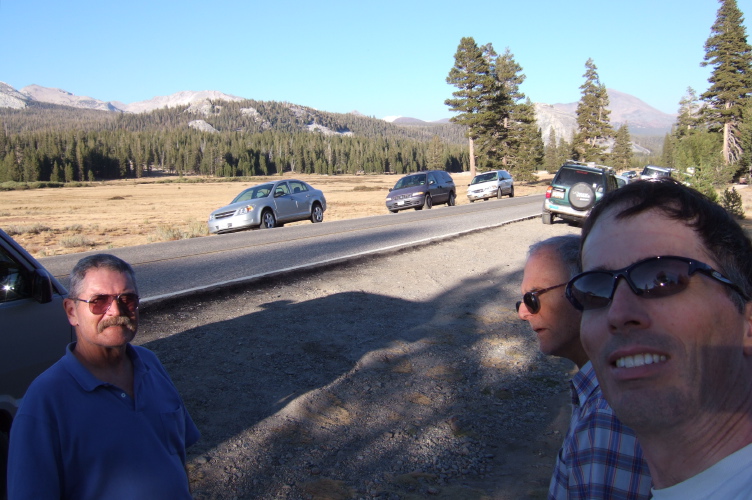 Ron, David, and Bill at the end of the hike.