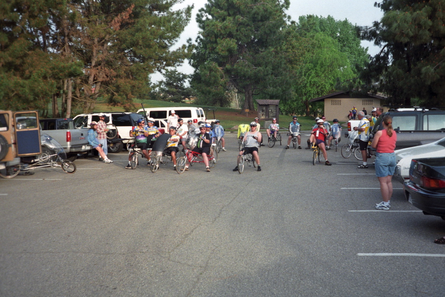Assembling for the start of the Rally