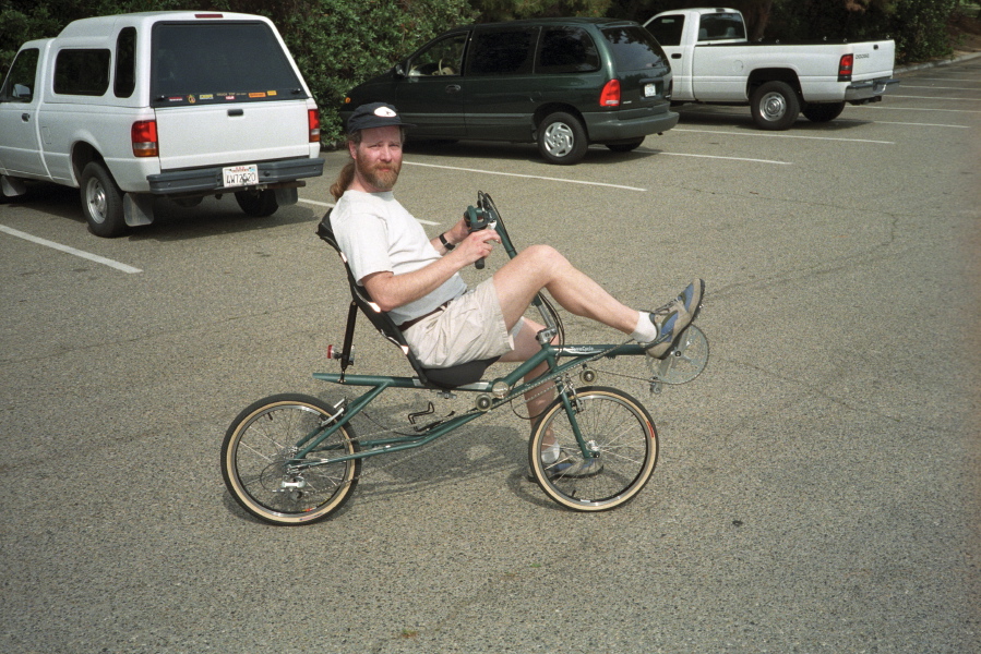 Pat Franz models his TerraZa SWB bike.