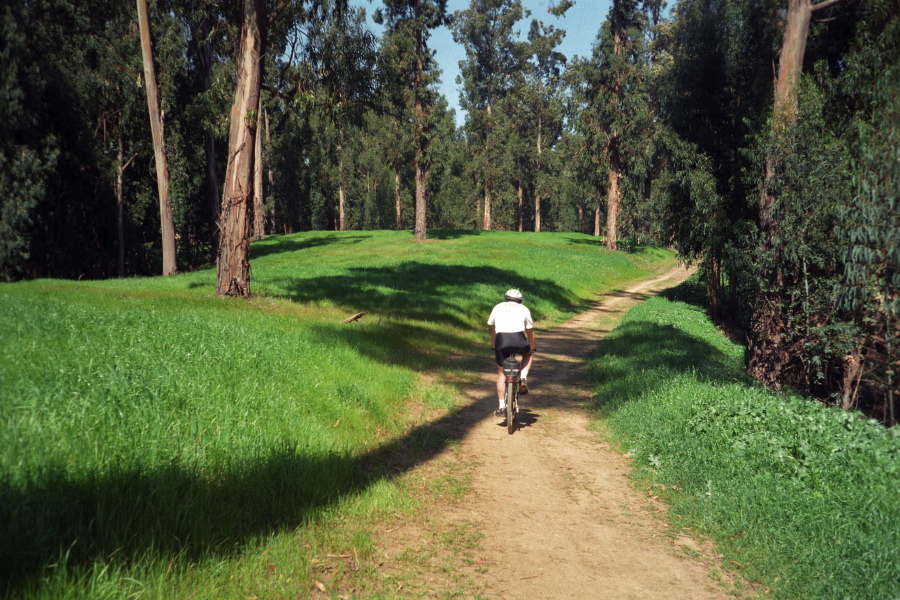 Derek climbs the Lost Ridge trail.