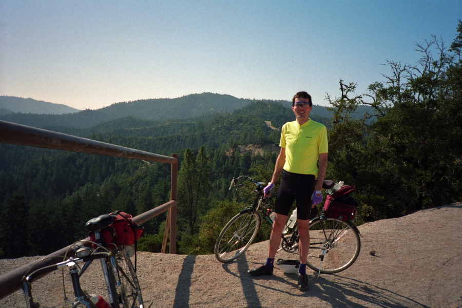 Bill enjoying the view on Whitehouse Canyon Rd.