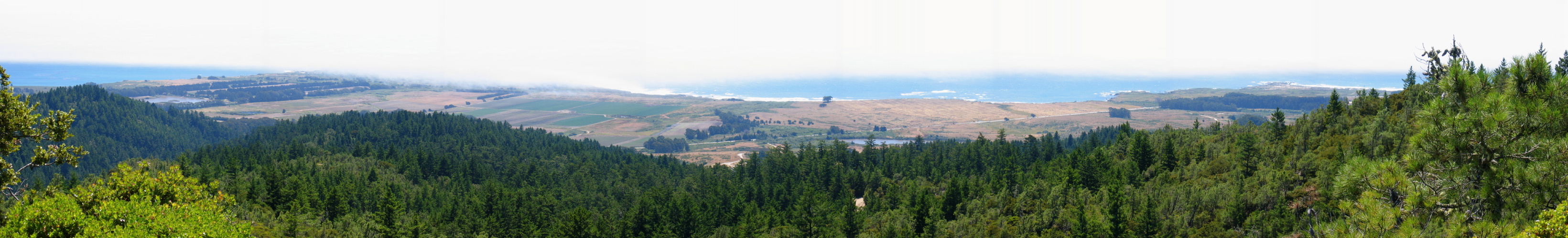 Chalk Mountain (west peak), western panorama (1586ft)