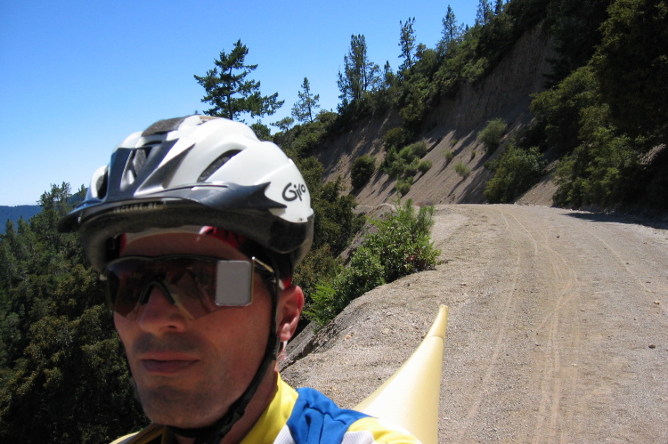 Bill climbing back up Whitehouse Canyon Rd. (1220ft)