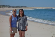 Laura and Ryanne near the turnaround point.