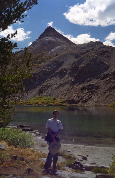 Bill stops at Bull Lake.